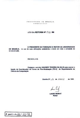 Ato da Reitoria nº 0572/1998