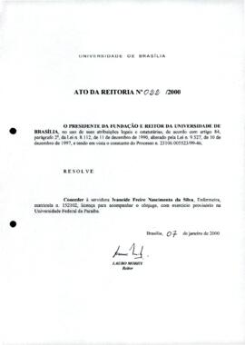 Ato da Reitoria nº 0022/2000