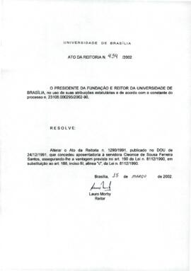 Ato da Reitoria nº 0434/2002