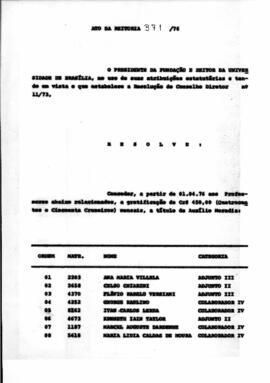 Ato da Reitoria nº 0371/1976