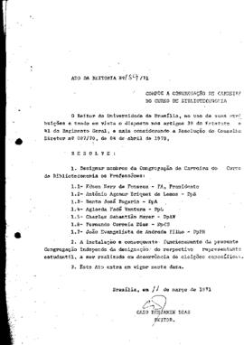 Ato da Reitoria nº 0159/1971