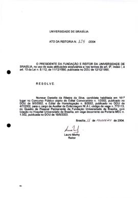 Ato da Reitoria nº 0125/2004