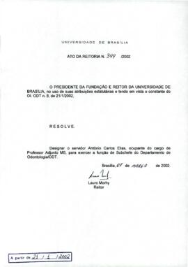 Ato da Reitoria nº 0349/2002