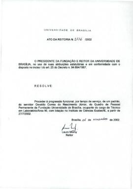 Ato da Reitoria nº 1776/2002