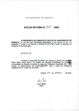 Ato da Reitoria nº 0327/2002