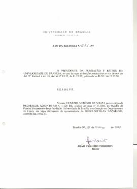 Ato da Reitoria nº 0631/1997
