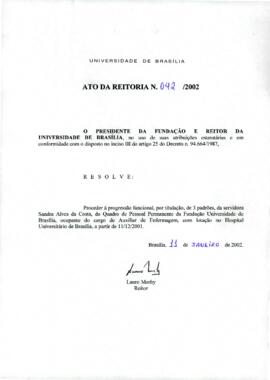 Ato da Reitoria nº 0042/2002