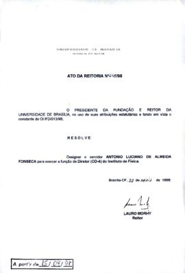 Ato da Reitoria nº 0648/1998