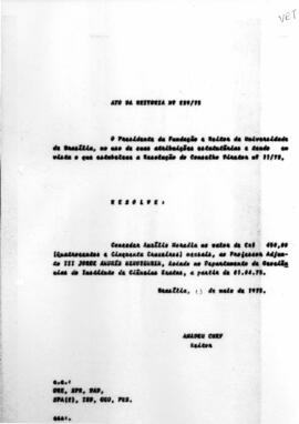 Ato da Reitoria nº 0259/1975