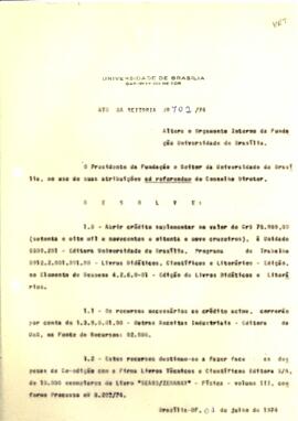 Ato da Reitoria nº 0702/1974