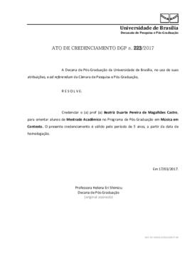 Ato de Credenciamento DPP N° 0223/2017