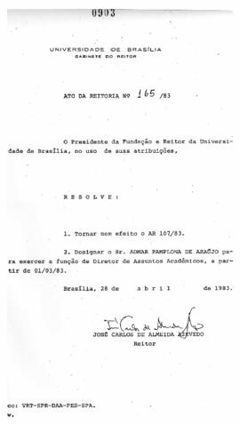 Ato da Reitoria nº 0165/1983