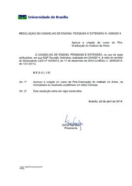 Resolução do Conselho de Ensino, Pesquisa e Extensão nº 0080/2014