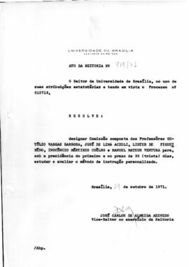 Ato da Reitoria nº 0919/1971