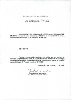 Ato da Reitoria nº 0494/2002