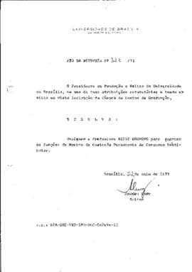 Ato da Reitoria nº 0326/1973