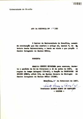 Ato da Reitoria nº 0136/1967