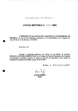 Ato da Reitoria nº 1222/2001