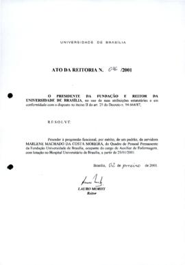 Ato da Reitoria nº 0076/2001