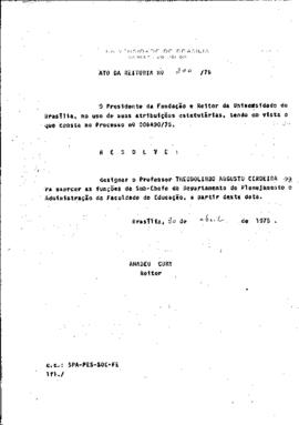 Ato da Reitoria nº 0220/1975