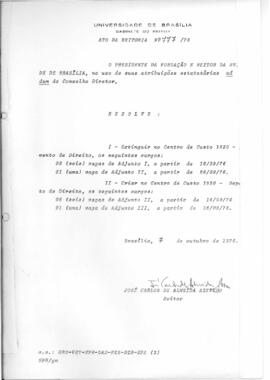 Ato da Reitoria nº 0777/1976