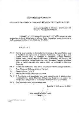 Resolução do Conselho de Ensino, Pesquisa e Extensão nº 0069/2009