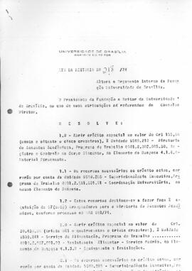 Ato da Reitoria nº 0218/1974