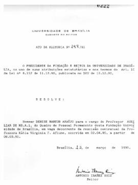 Ato da Reitoria nº 0188/1991