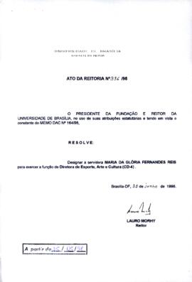 Ato da Reitoria nº 0996/1998