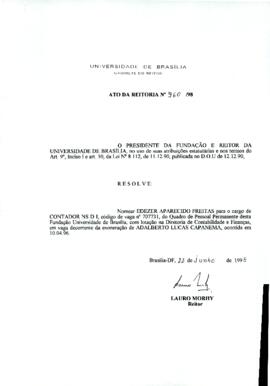 Ato da Reitoria nº 0960/1998