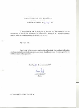 Ato da Reitoria nº 2102/1997