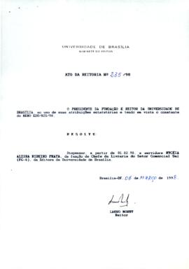 Ato da Reitoria nº 0235/1998