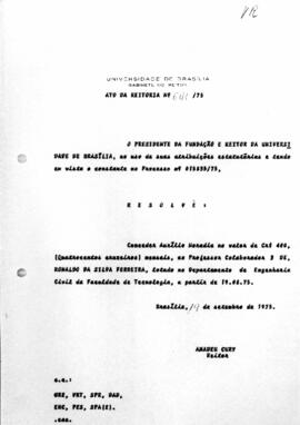 Ato da Reitoria nº 0641/1975