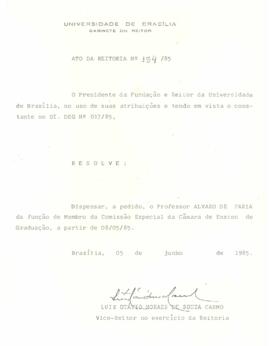 Ato da Reitoria nº 0194/1985