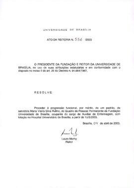 Ato da Reitoria nº 0556/2003