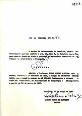 Ato da Reitoria nº 0272/1967