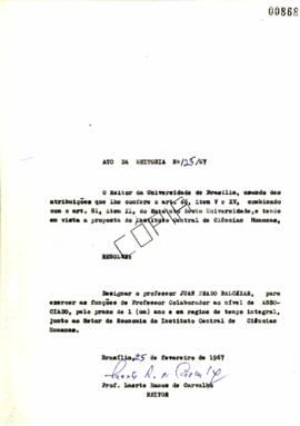 Ato da Reitoria nº 0125/1967