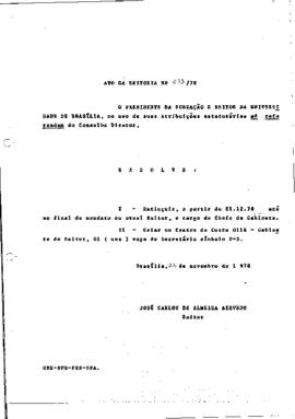 Ato da Reitoria nº 0273/1978