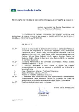 Resolução do Conselho de Ensino, Pesquisa e Extensão nº 0080/2015