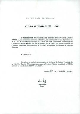 Ato da Reitoria nº 0111/2002