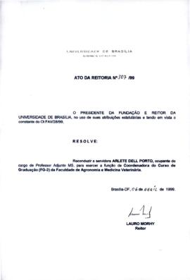 Ato da Reitoria nº 0307/1999