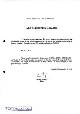 Ato da Reitoria nº 0886/2000