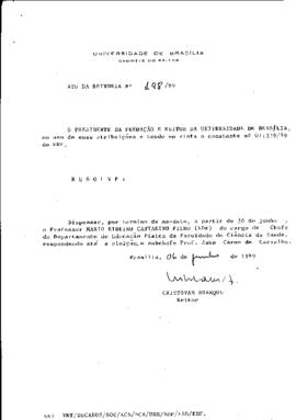 Ato da Reitoria nº 0198/1989