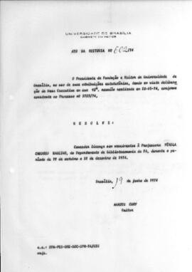 Ato da Reitoria nº 0602/1974