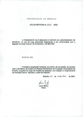 Ato da Reitoria nº 1405/2002