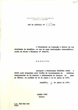 Ato da Reitoria nº 0649/1974