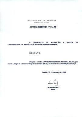 Ato da Reitoria nº 0252/1998