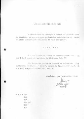 Ato da Reitoria nº 0509/1973