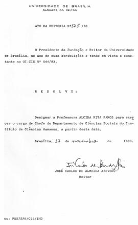 Ato da Reitoria nº 0375/1983