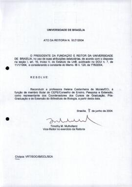 Ato da Reitoria nº 0758/2004